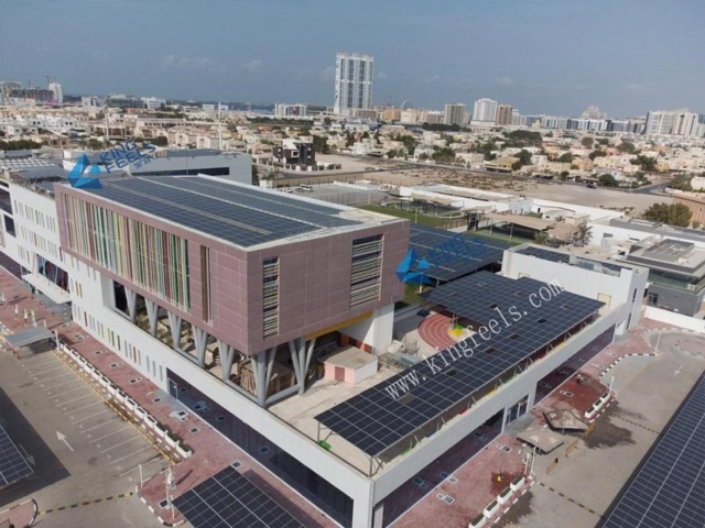 Estructura de techo solar de techo plano