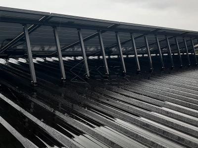 Black anodized solar mounting