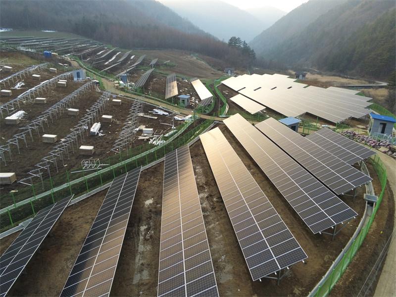 sistema de montaje en tierra de pilotes
