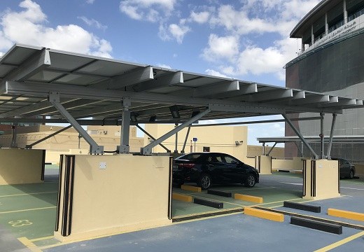 soporte de sistema de montaje de puerto fotovoltaico de aluminio dubai 280kw