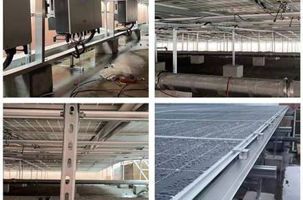 Estructura BIPV Combinada Acero-Aluminio Terminada
